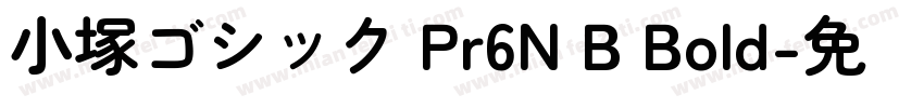 小塚ゴシック Pr6N B Bold字体转换